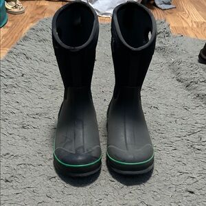 Bogs Black and Green Winter & Rain Boots
